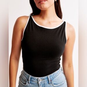 Cotton-Blend Seamless Fabric Boatneck Top